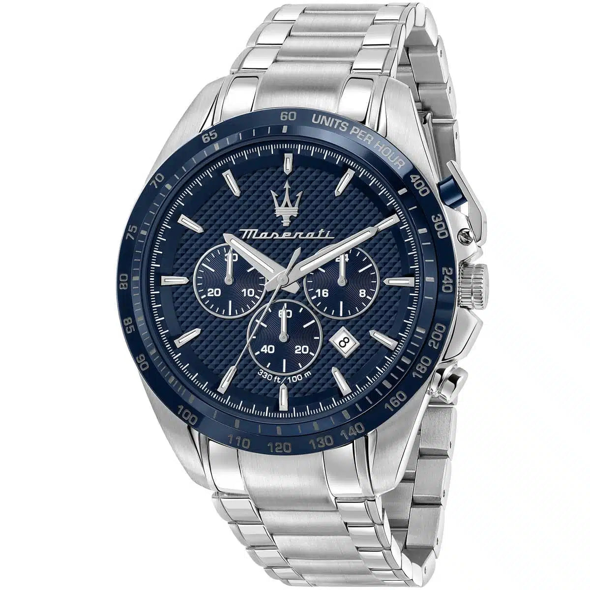 Maserati Maserati Traguardo Men’s Watch R8873612043 – Blue Dial Stainless Steel Chronograph