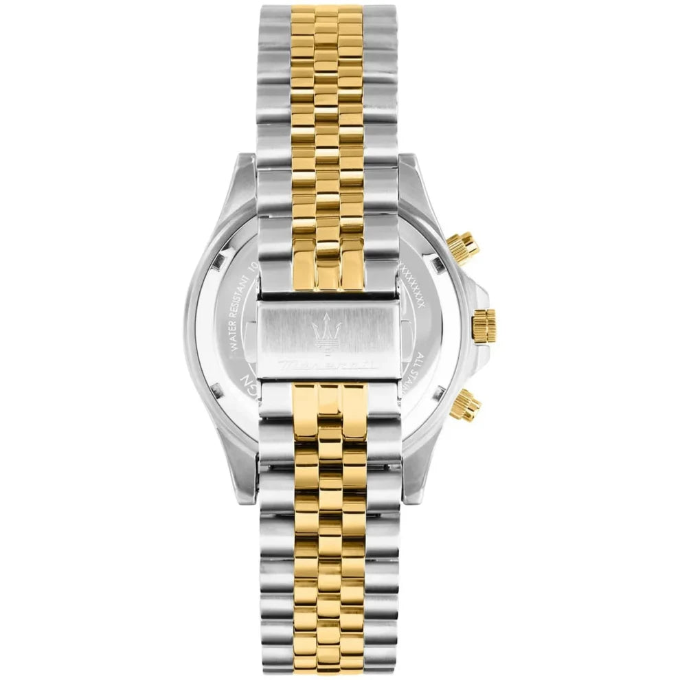 Maserati Sfida Men's Watch R8873640024, Silver & Gold