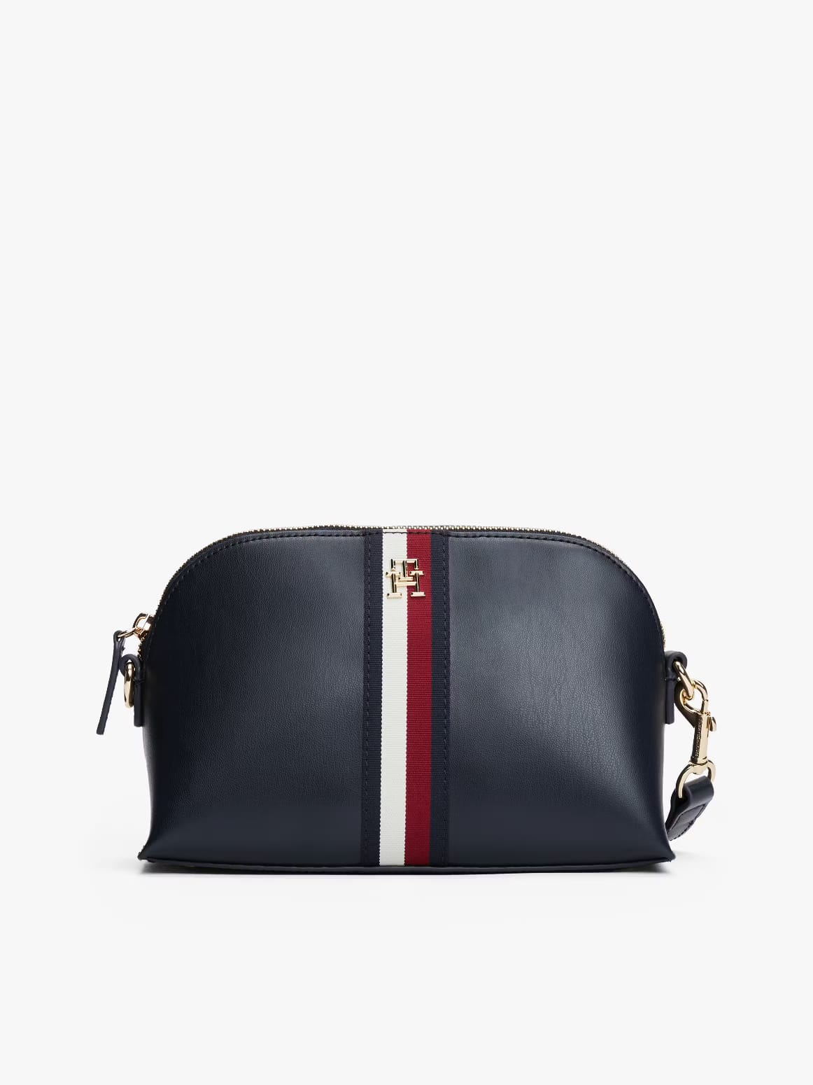 Tommy Hilfiger Dome Crossbody Bag – Navy Blue, Signature Global Stripe Design #8