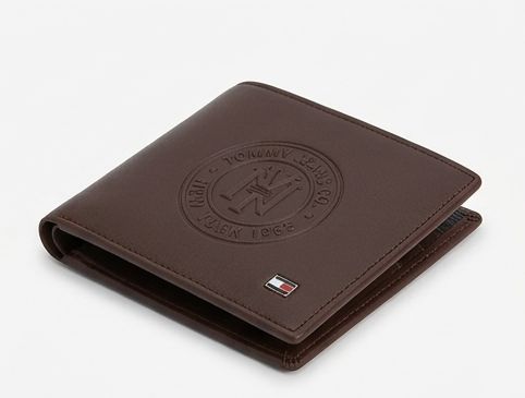 Tommy Hilfiger Men's Wallet & Card Holder Set - Dark Brown #70