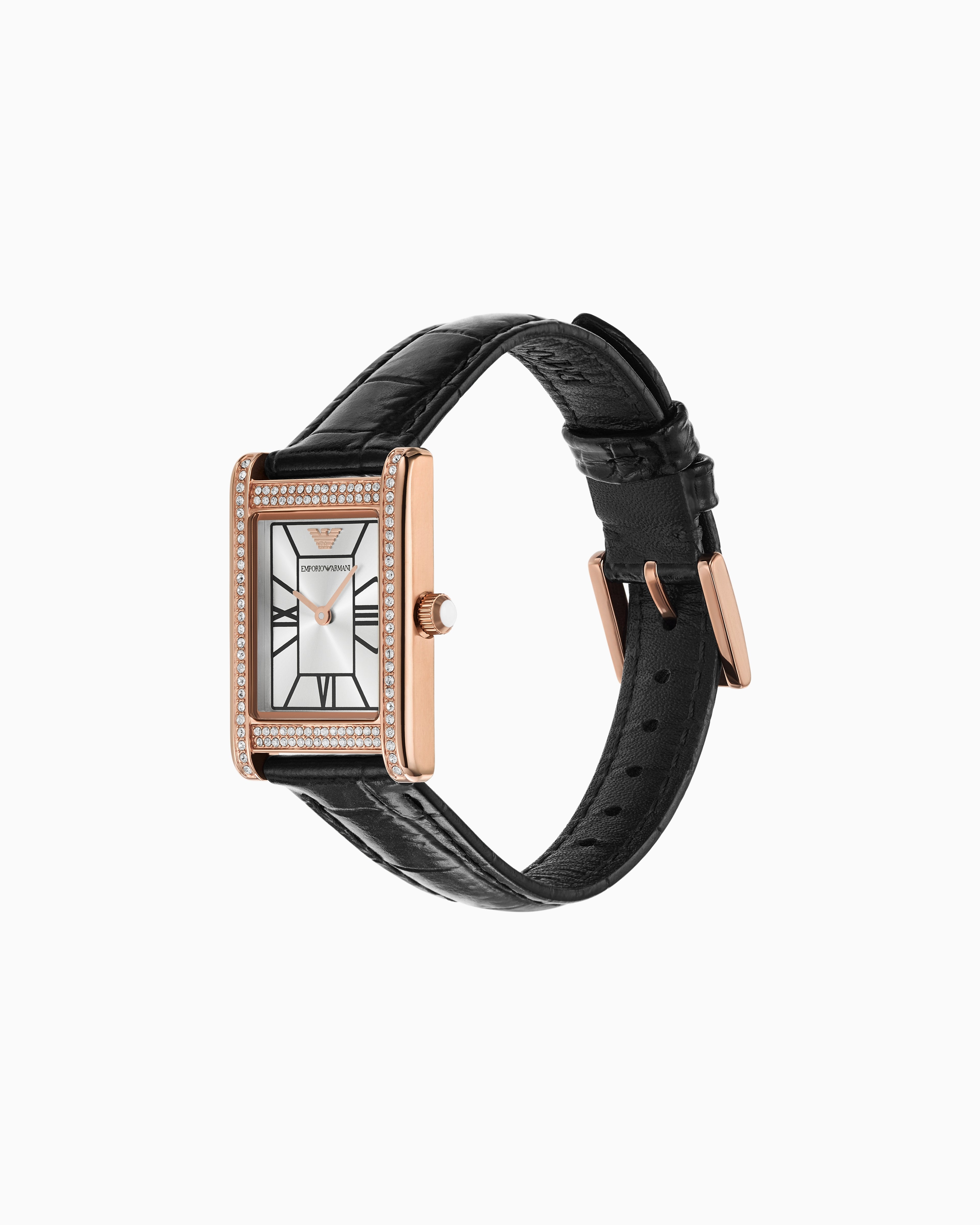 Emporio Armani Genni Rose Gold & Black | Model AR11624