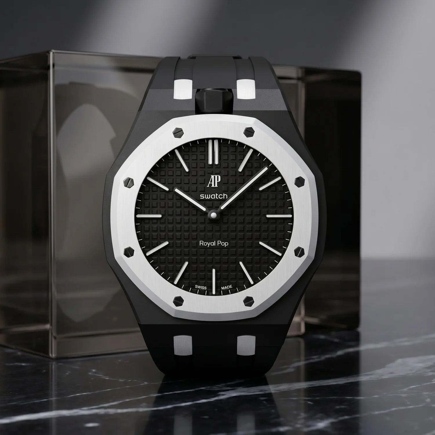 Ocho Negro Swatch x AP Royal Pop Automatic Watch & Strap