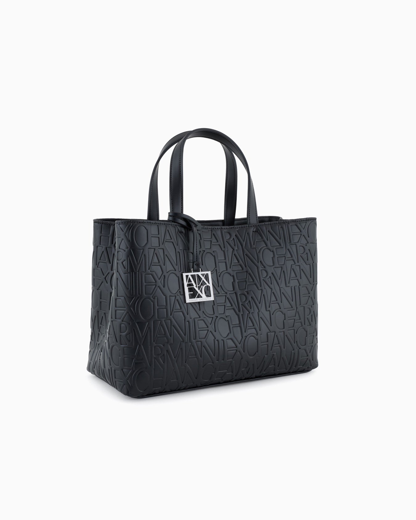 A|X Armani Exchange Medium Tote Bag – Embossed Logo Design, Everyday Chic Style #13