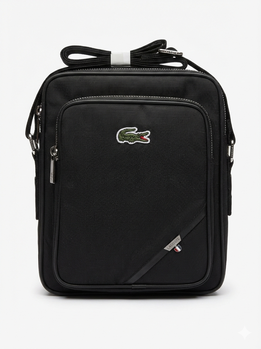 Lacoste Black Crossbody Bag For Men  #143