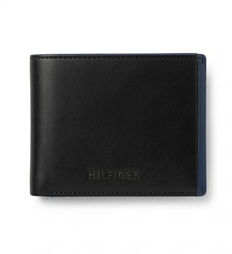 Tommy Hilfiger Men's Smooth Leather Wallet - Classic Black #79