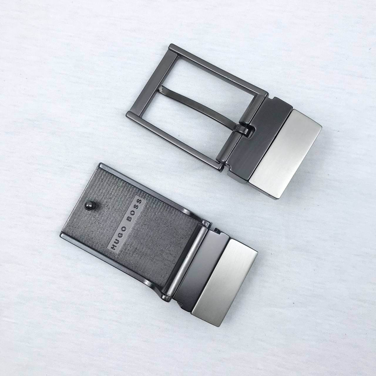 Hugo Boss Men’s Leather Belt  Set | 2-Interchangeable Buckles #1