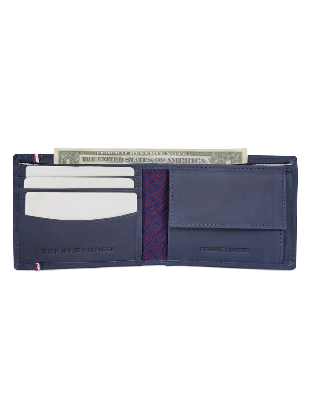 TH Navy Leather Wallet For Men 201#