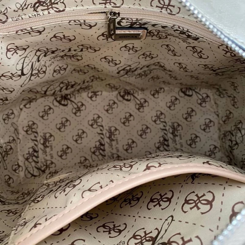 Guess Champagne Gold Monogram Tote Bag #170