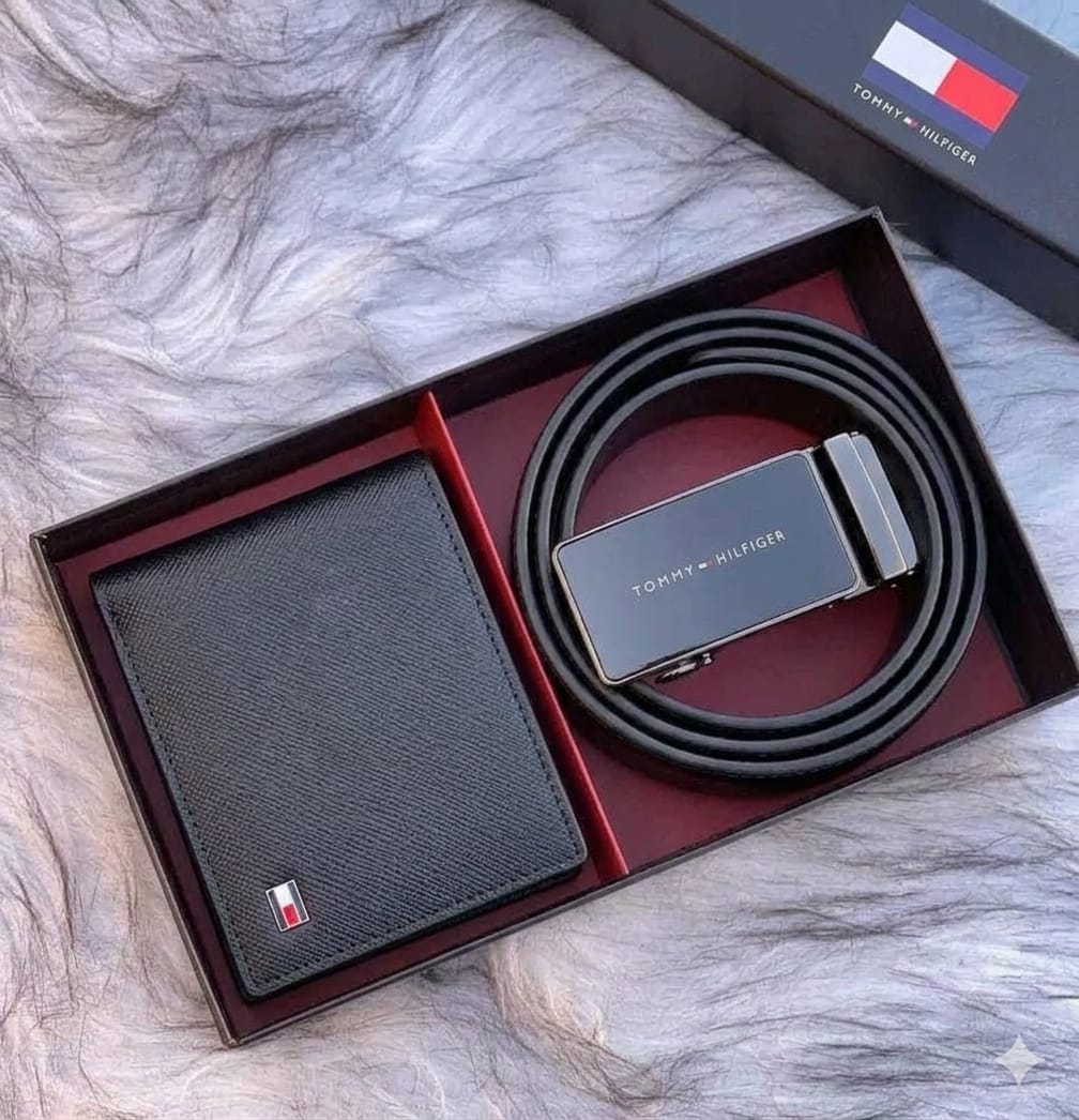 Tommy Hilfiger Belt & Wallet Box Set - Black #8