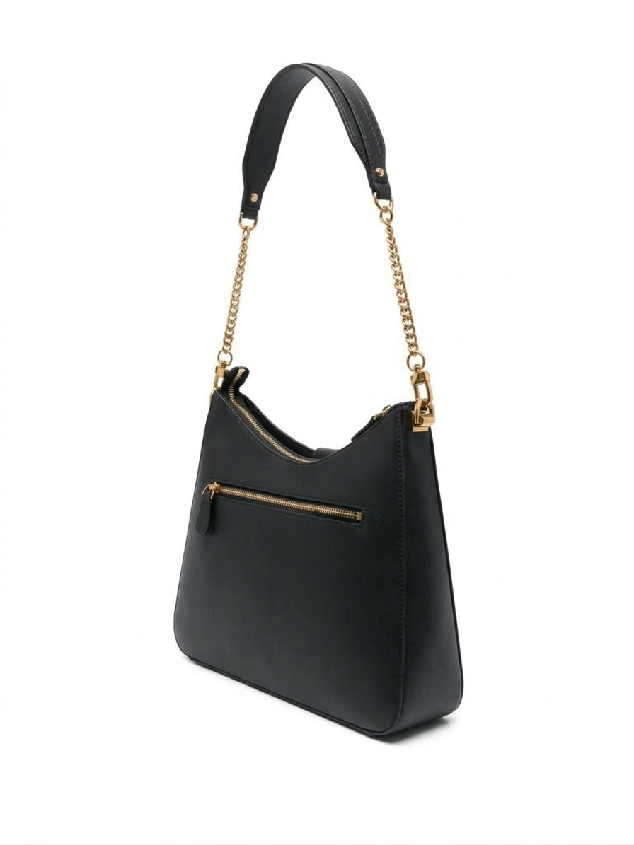 Guess Saffiano Hobo Bag – Classic Midnight Black #31