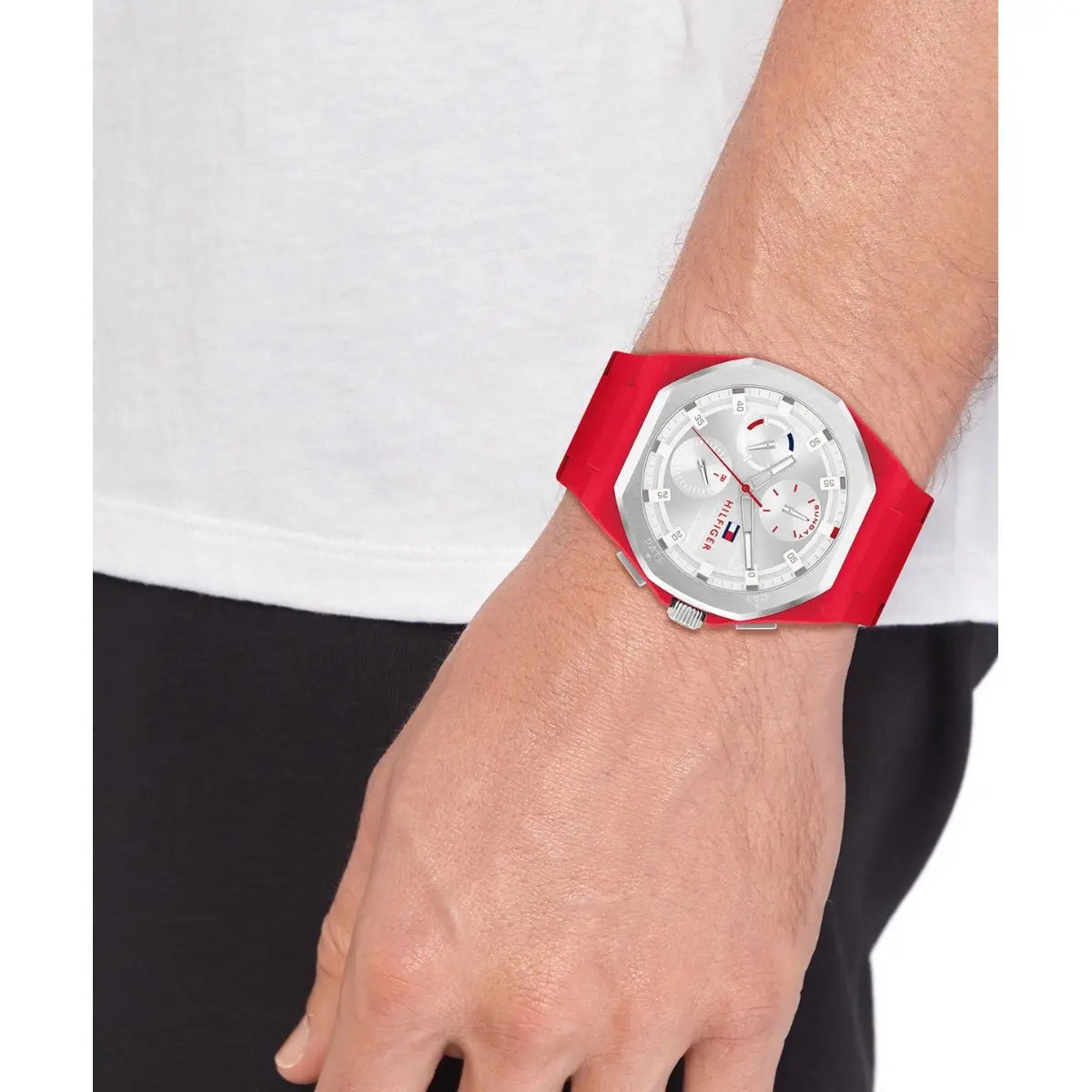 Tommy Hilfiger Lars Red Silicone | Model TH1782615