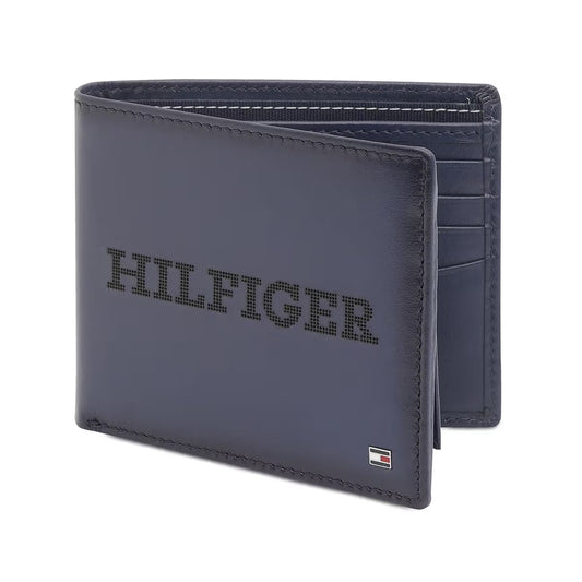 TH Navy Leather Wallet For Men 203#