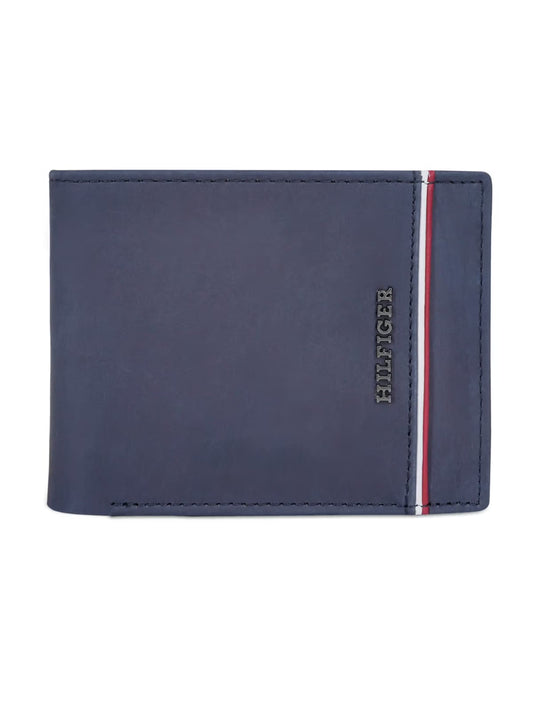 TH Navy Leather Wallet For Men 201#