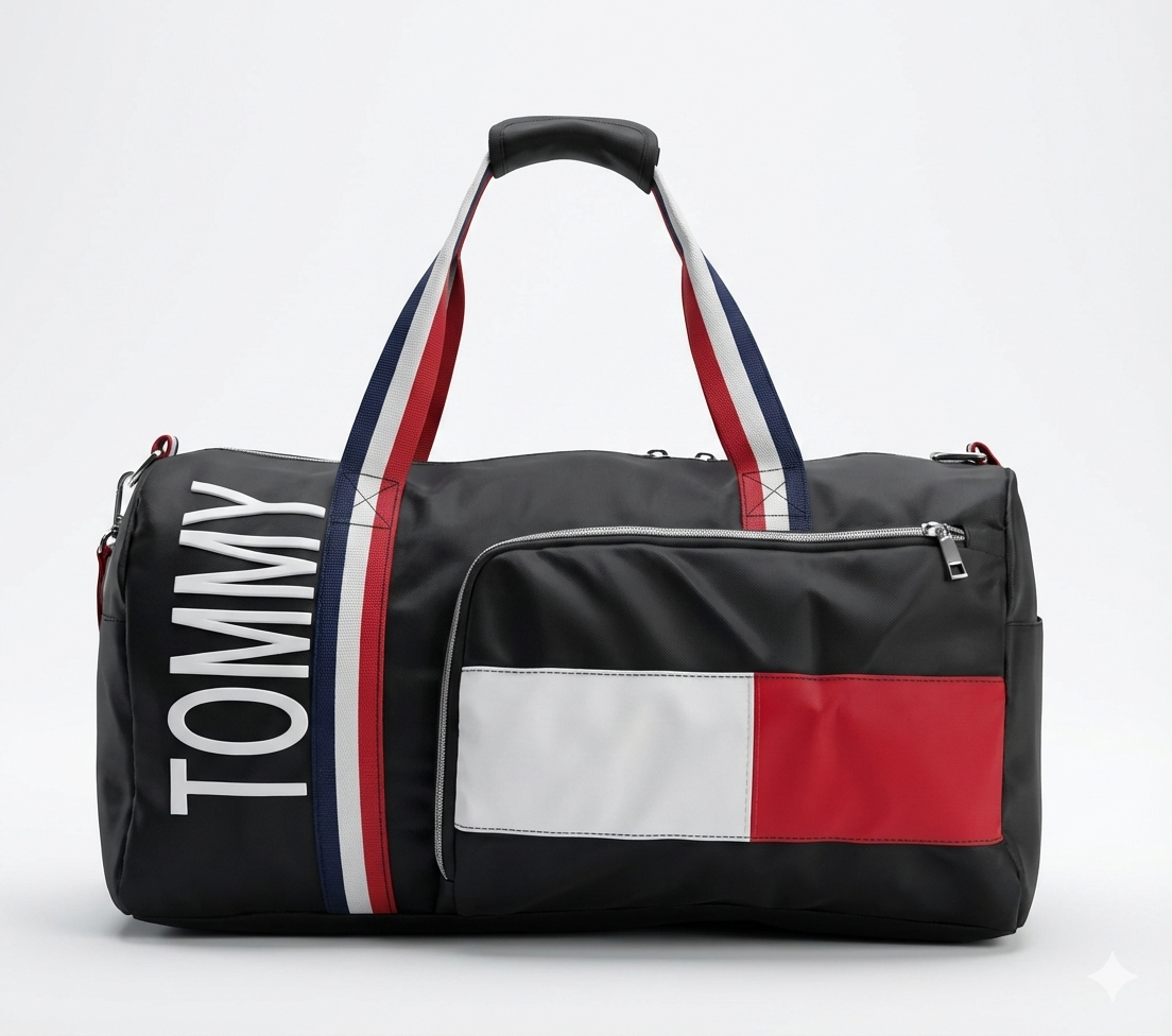 Make a bold statement with the Tommy Sport Duffle Bag #208