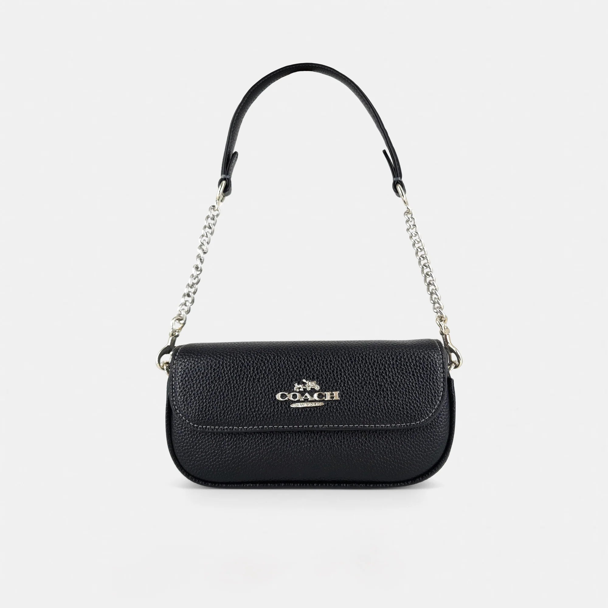 COACH Leather Mini Shoulder Bag – Black #25