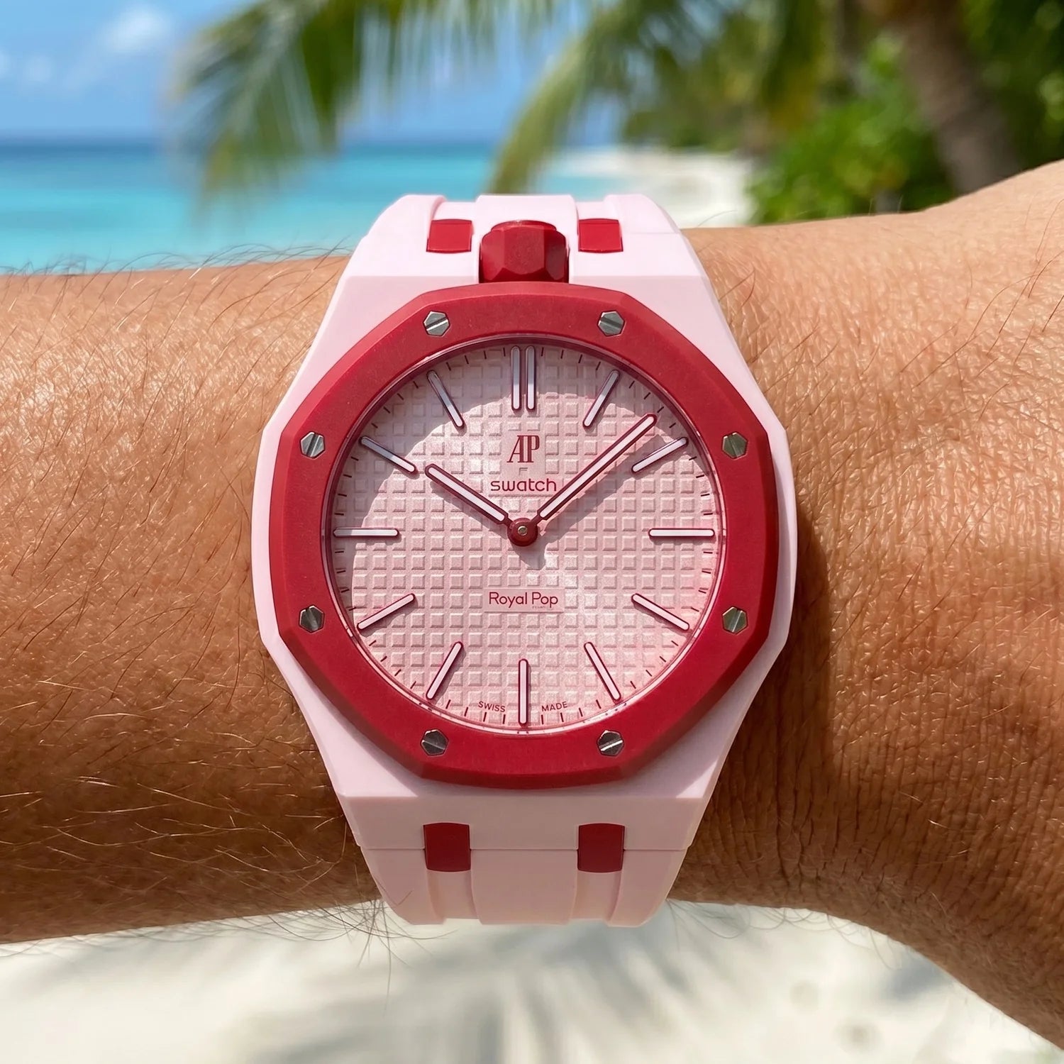 Otto Rosso Swatch x AP Royal Pop Automatic Watch & Strap