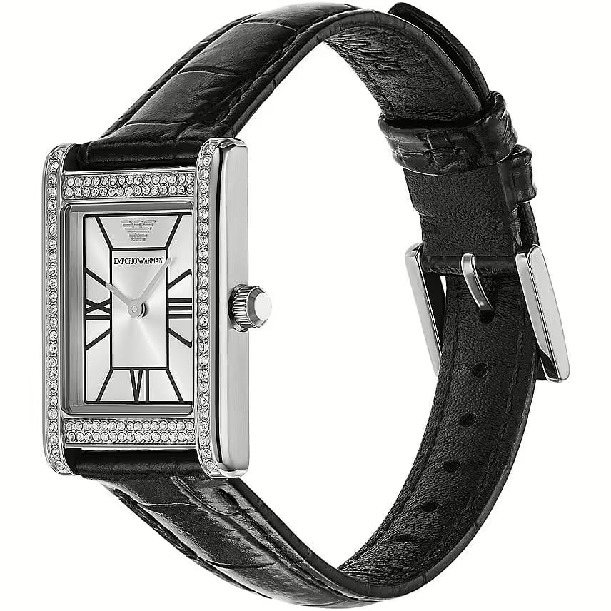 Emporio Armani Genni Rectangular Leather Watch | Model AR11623