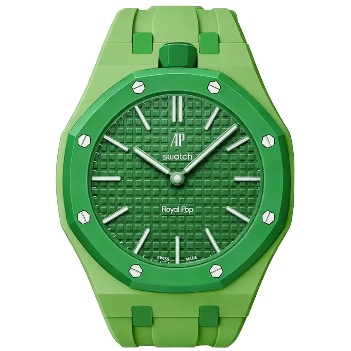 Green Eight Swatch x AP Royal Pop Automatic Watch & Strap