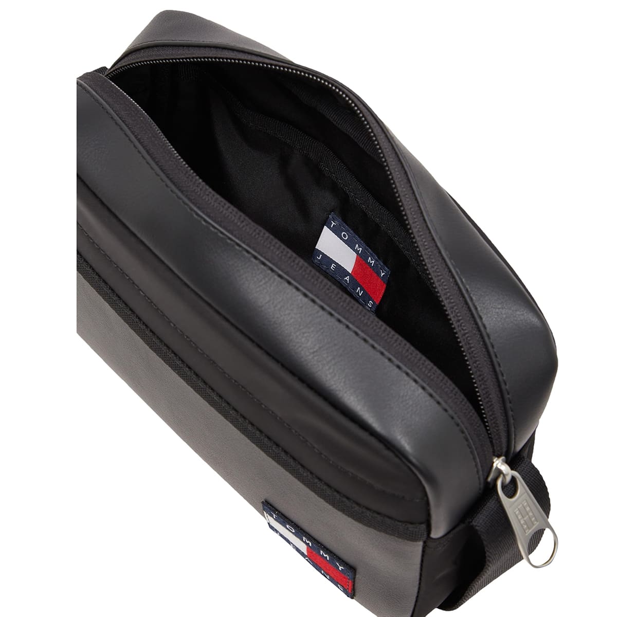 Tommy Hilfiger Polished Black Men’s Crossbody Messenger Bag #44