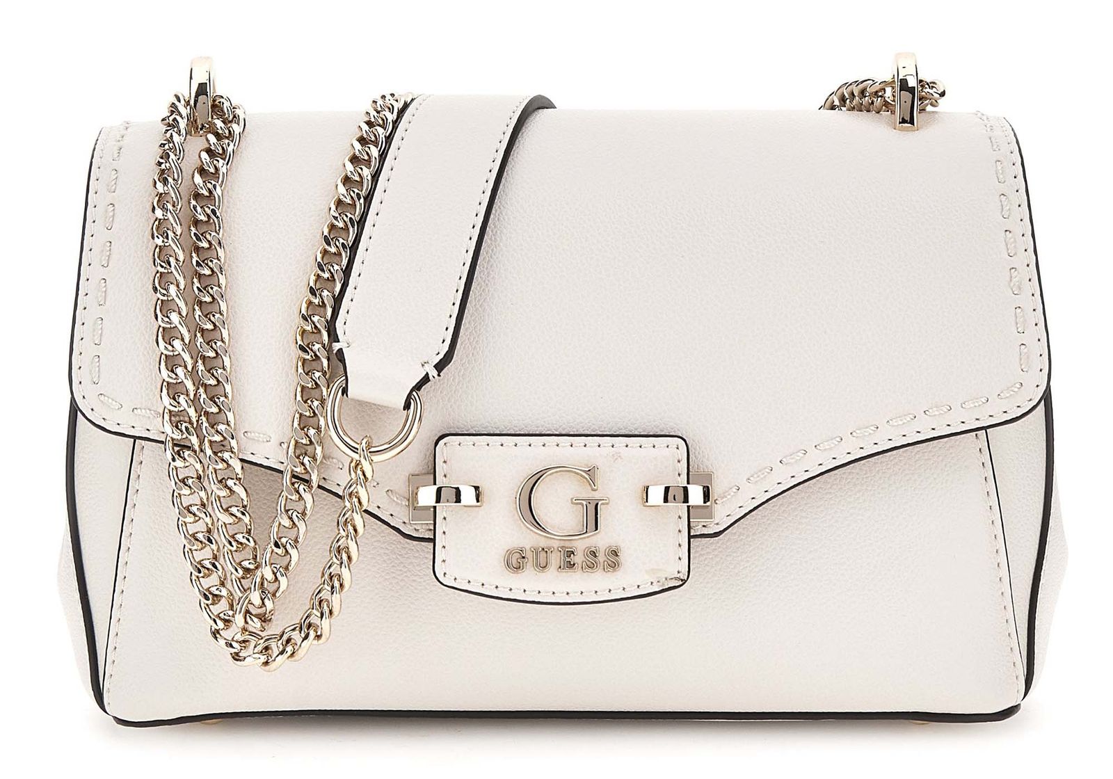Guess Pearl White Classic Chain Bag #180