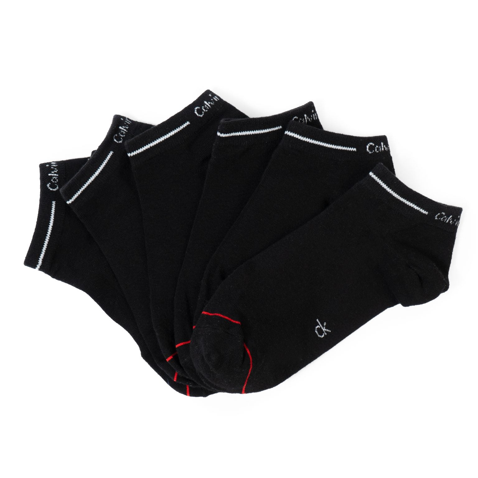 Calvin Klein Combed Cotton Ankle Socks (3-Pair Pack) – Grey Marl with Red Stripe, Unisex Everyday Comfort #10