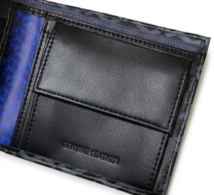 Tommy Hilfiger Men's Monogram Geometric Wallet - Black & Grey #74