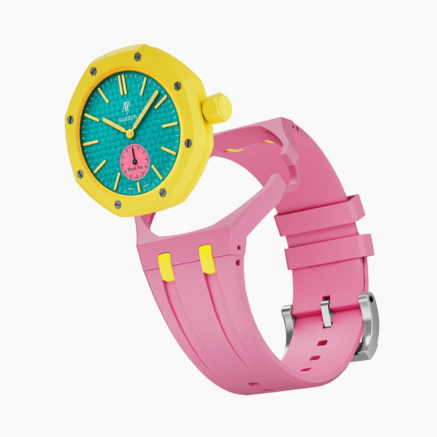 Huit Blanc Swatch x AP Royal Pop Automatic Watch & Strap