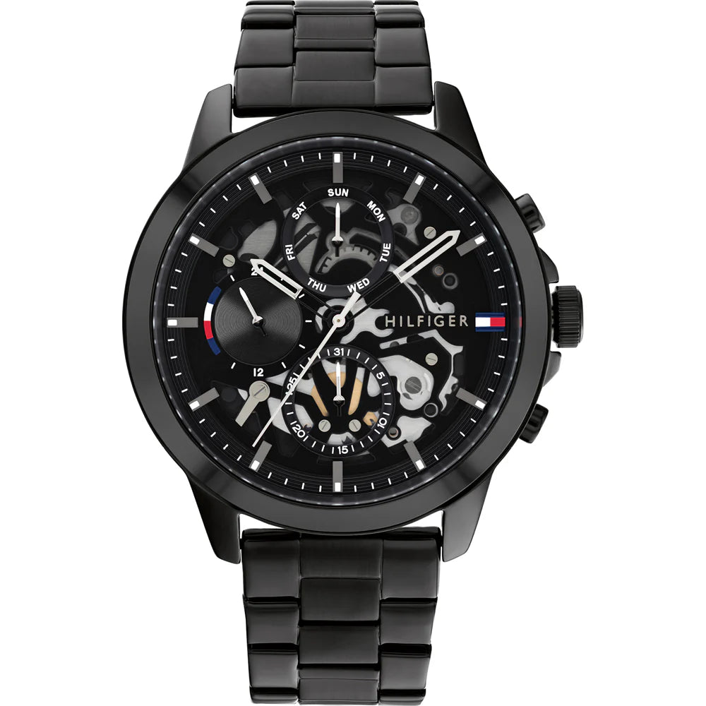 Tommy Hilfiger Lars Black Skeleton | Model TH1710478