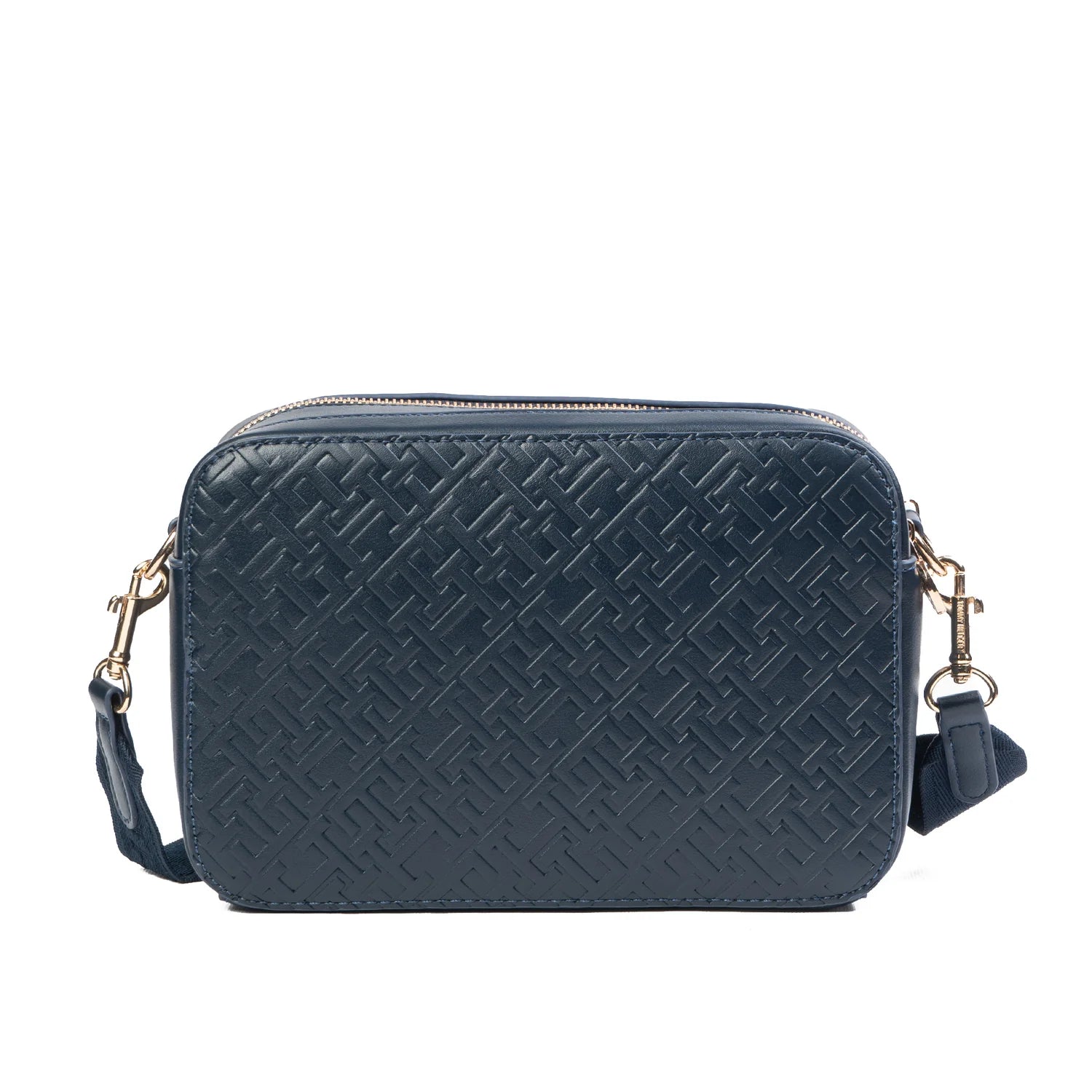 Tommy Hilfiger Women's Monogram Embossed Crossbody Camera Bag - Navy Blue #0091