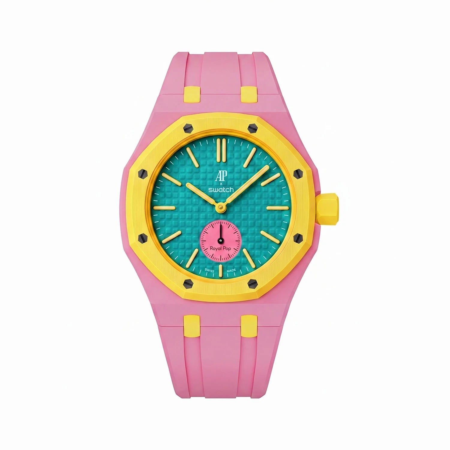 Huit Blanc Swatch x AP Royal Pop Automatic Watch & Strap