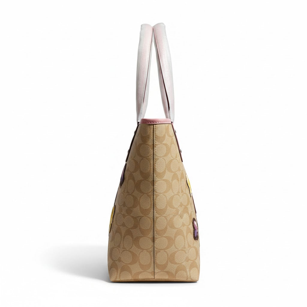 COACH x Disney Sleeping Beauty Signature Tote - Khaki & Pink # 14