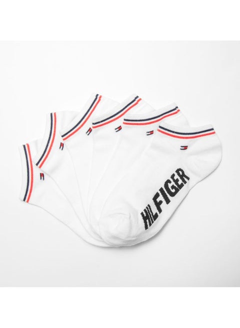 Tommy Hilfiger Mini Flag Ankle Socks (3-Pair Pack) – Allover Embroidery, Unisex Heritage Look #04