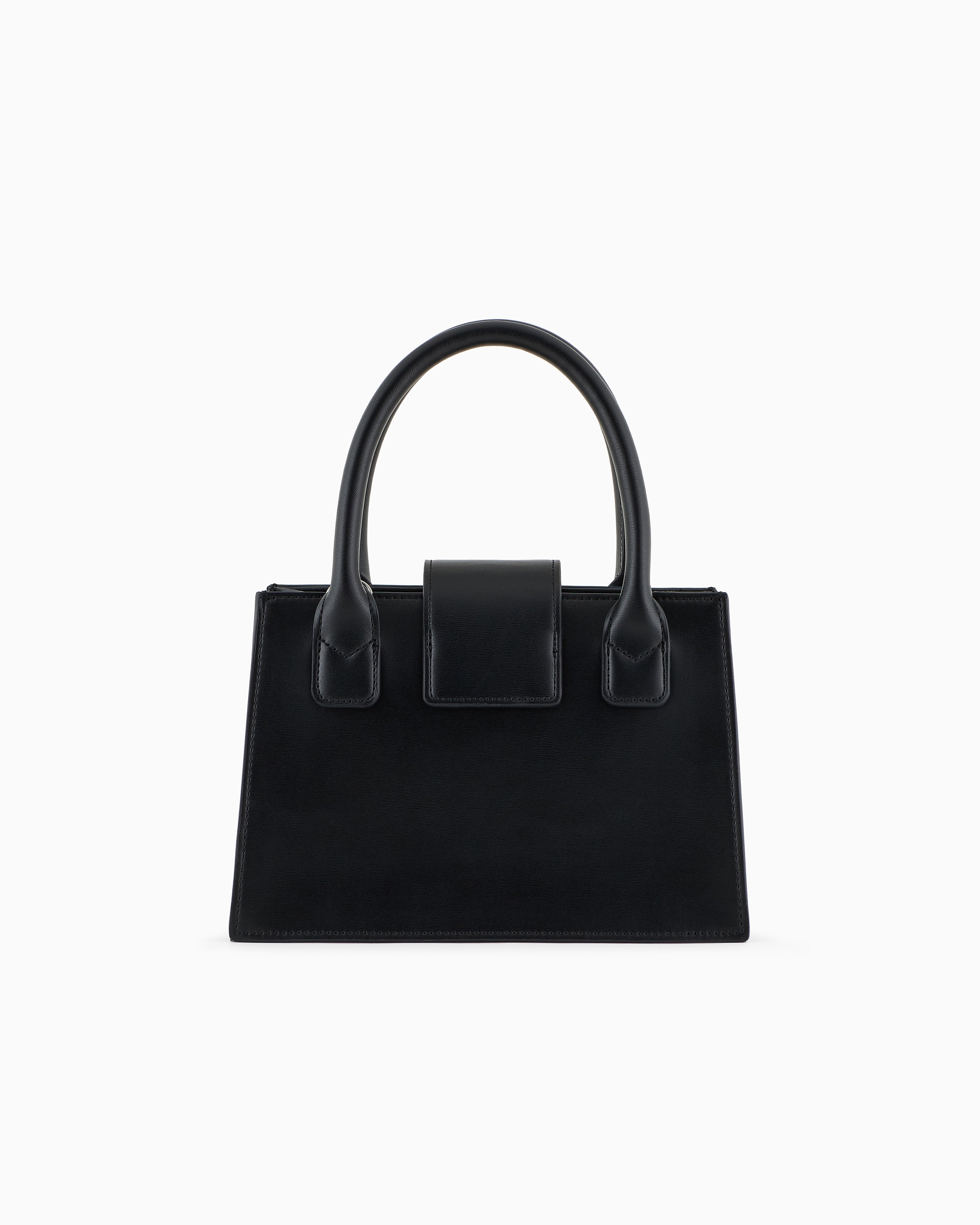 A|X Armani Exchange Small Square Satchel – Silver Hardware, Modern Minimalist Design #6