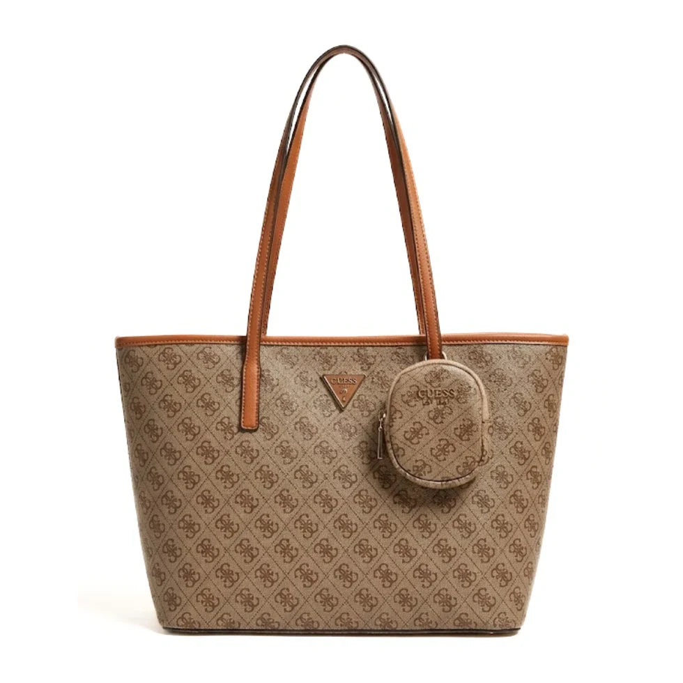 Guess Signature Brown Monogram 3-in-1 Tote Set #184