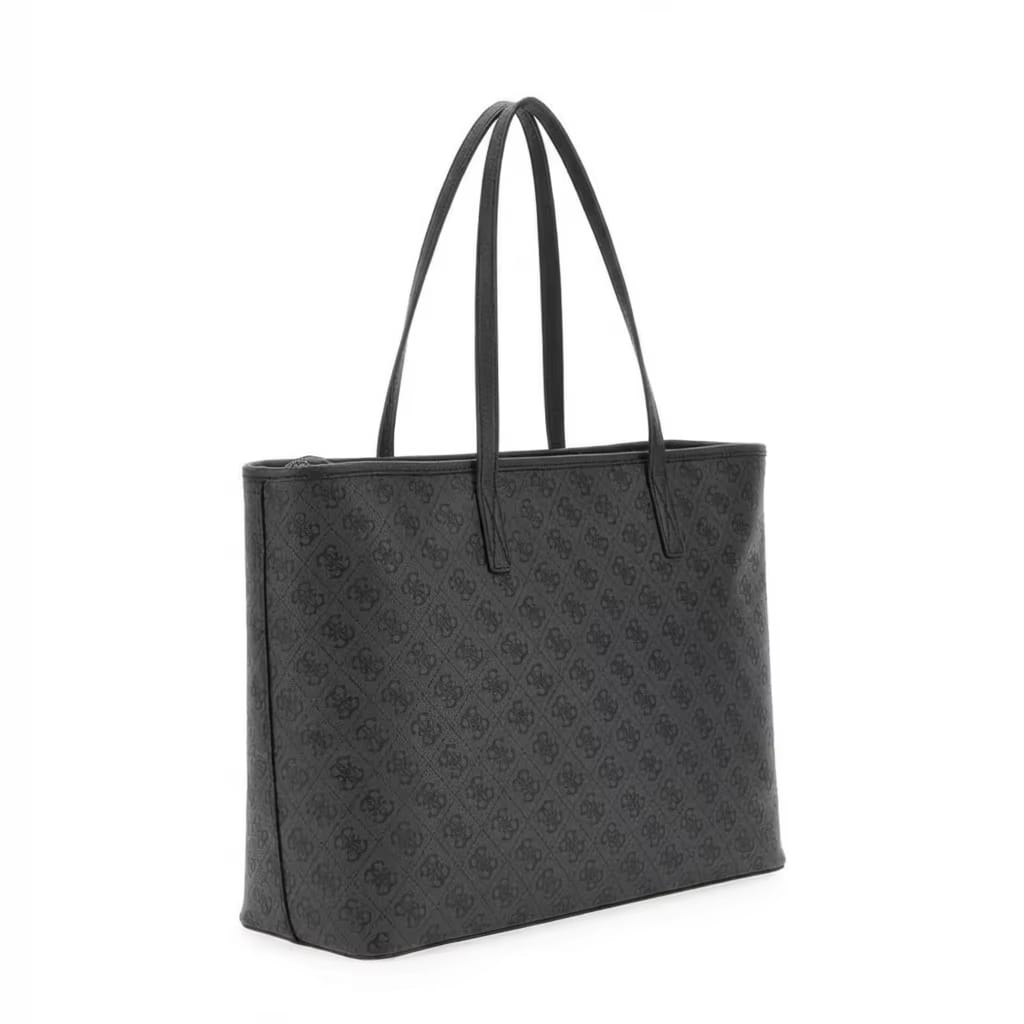 Guess Signature Monogram 3-in-1 Tote Bag - Charcoal Grey #183