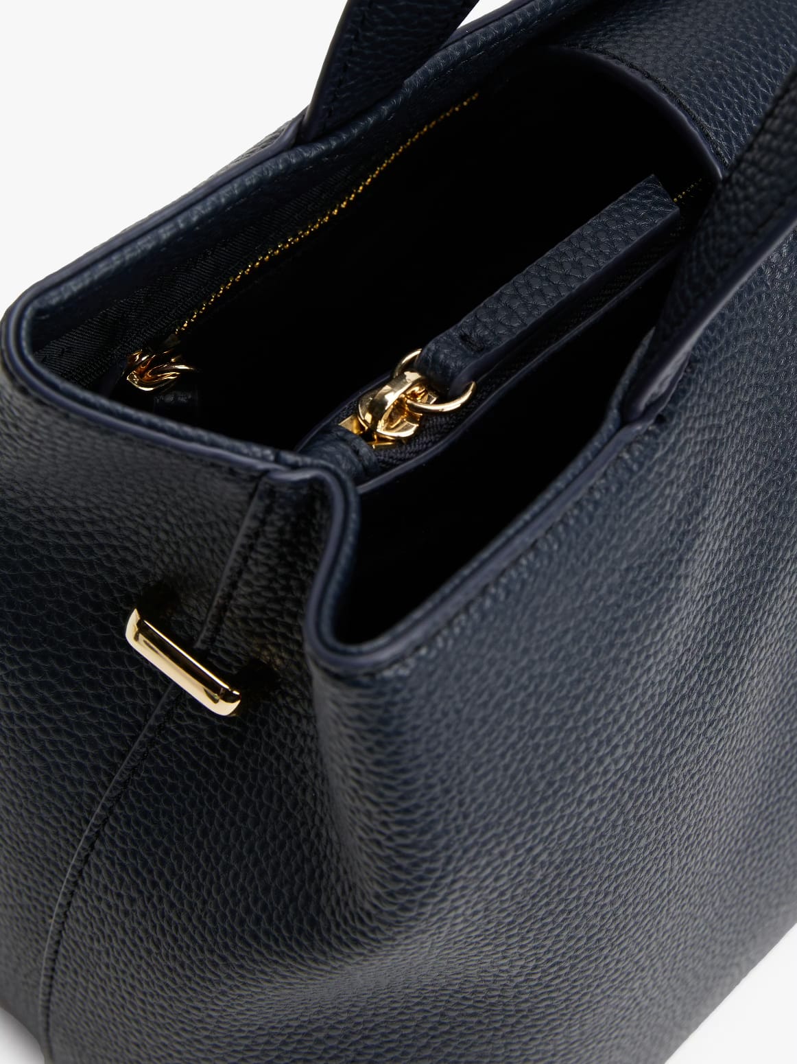 Tommy Hilfiger Signature Striped Satchel – Dark Navy #0043