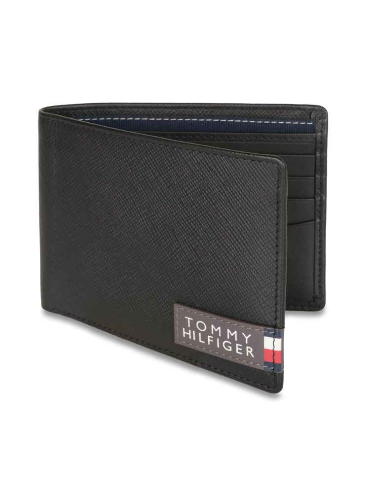 Midnight Black Tommy Hilfiger Bifold Wallet #61