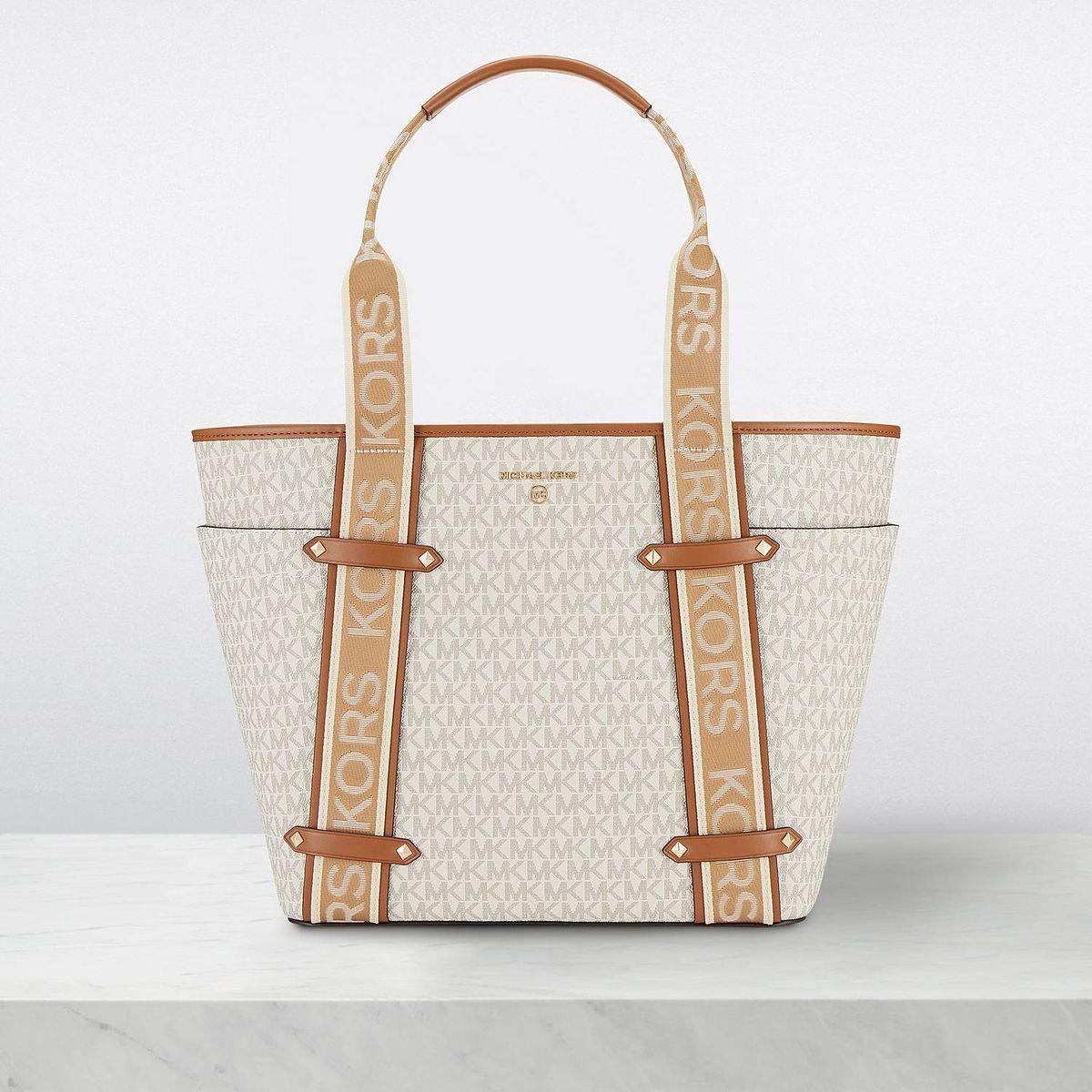MICHAEL KORS Pratt Small Logo Messenger Bag - Vanilla #04