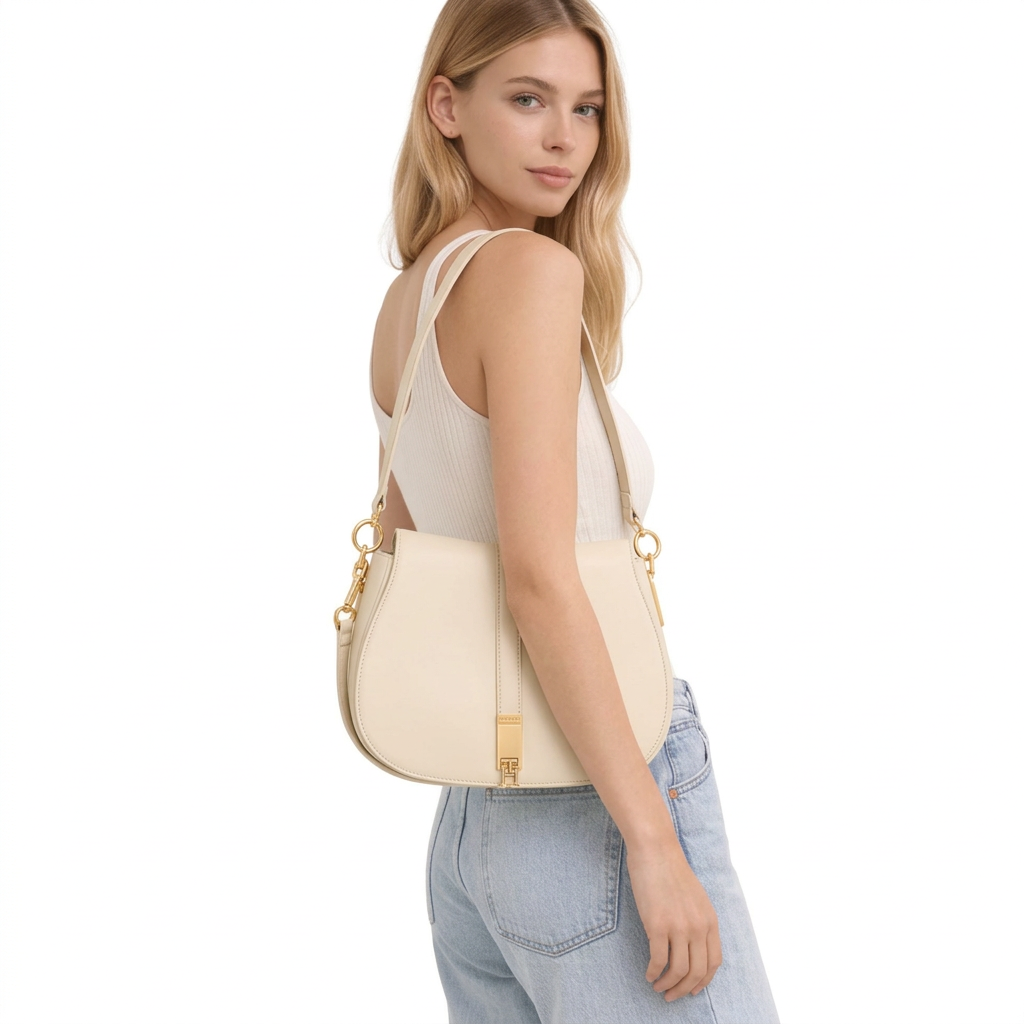 Tommy Hilfiger Timeless Saddle Bag - Cream #24