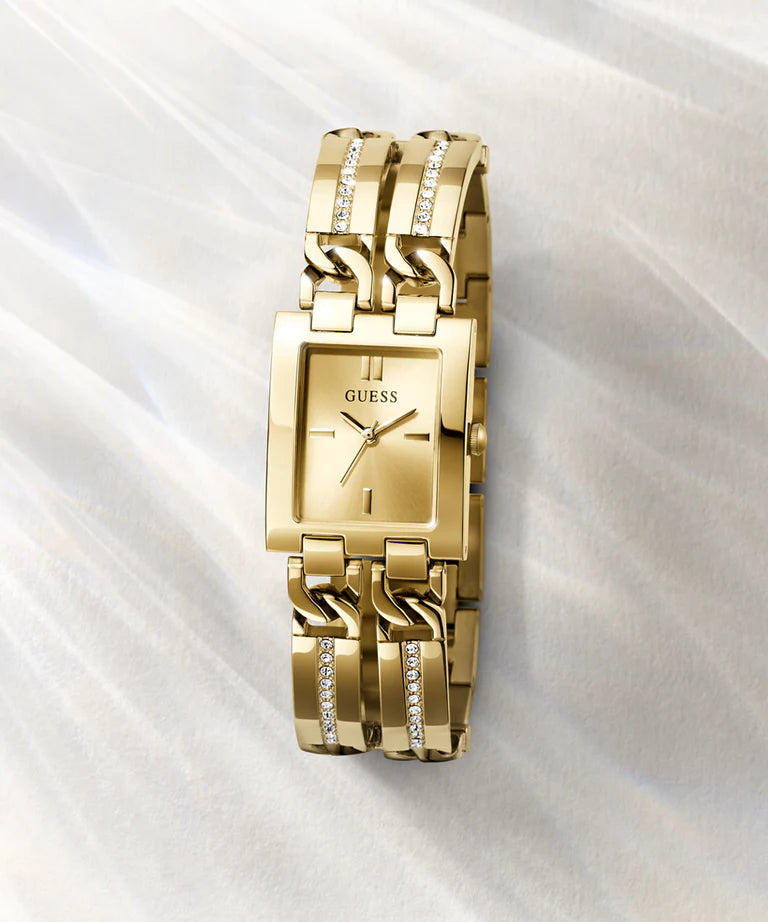 The Golden Radiance: Guess GW0668L2 | Crystal-Embellished Luxury Watch