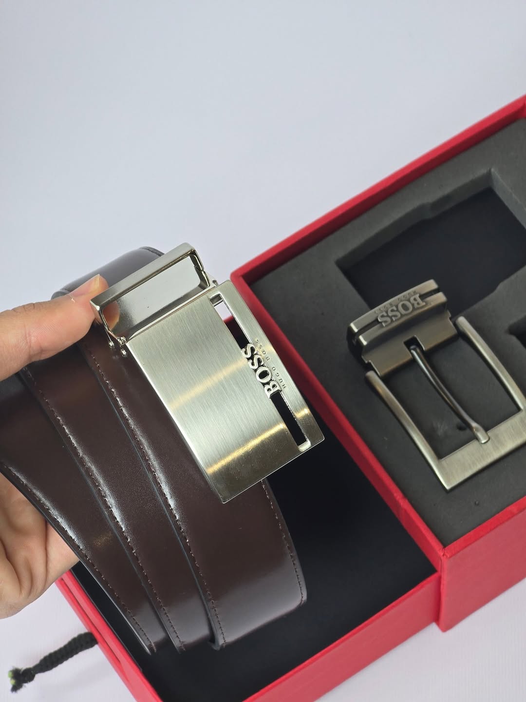 BOSS Men’s Premium Leather Belt #2