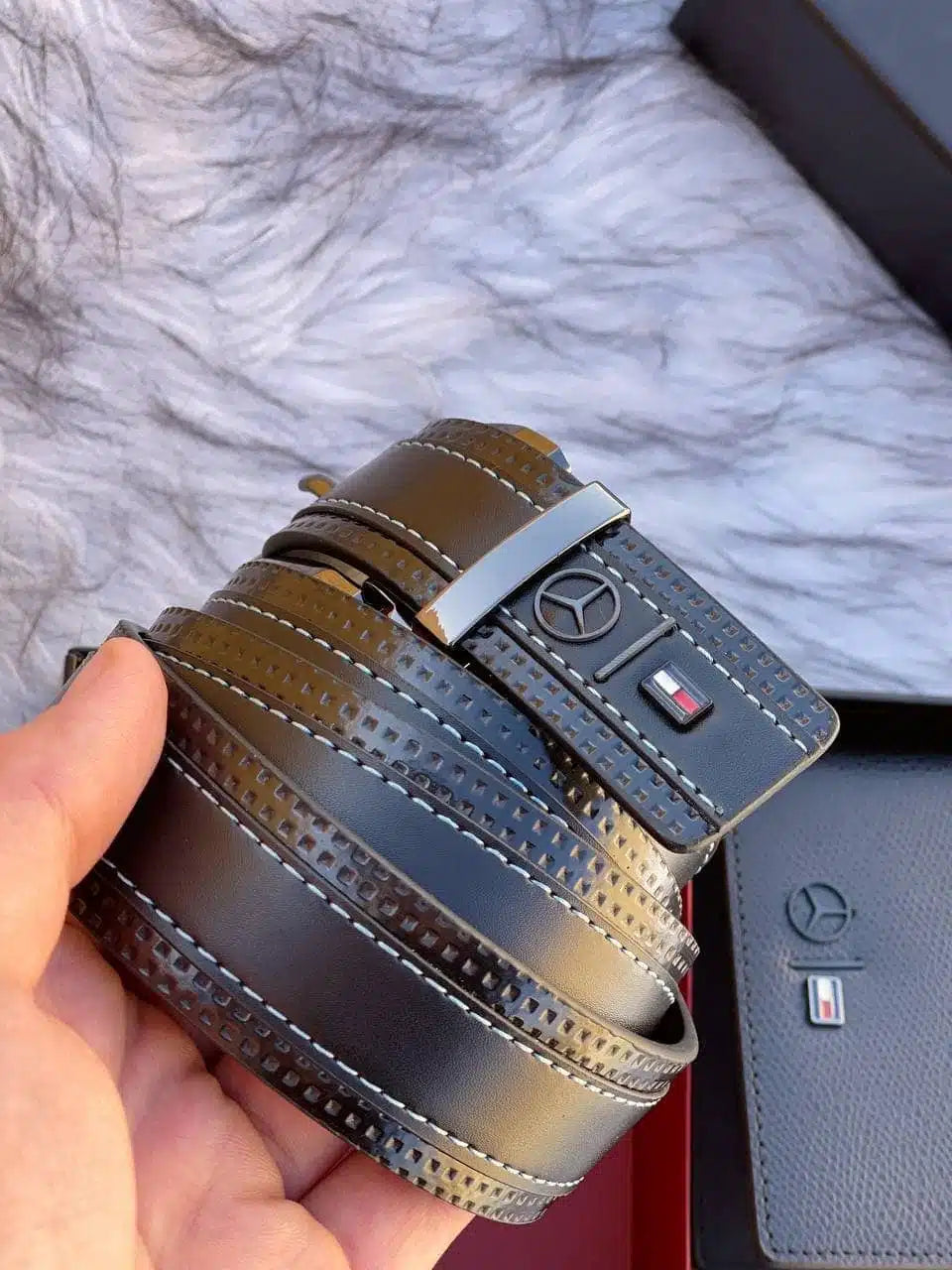 Tommy Hilfiger Men’s Luxury Gift Set: Leather Belt & Bi-Fold Wallet Duo #6