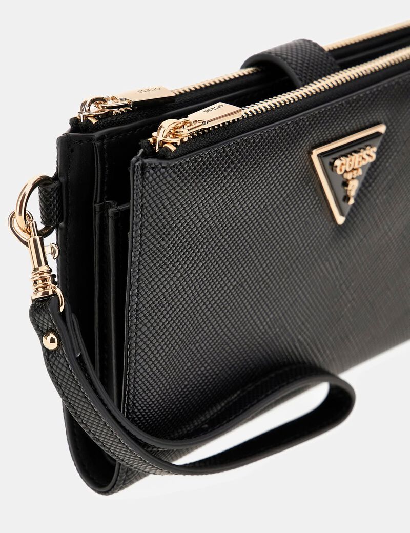 GUESS Women's Signature Logo Long Wallet -  Black #10