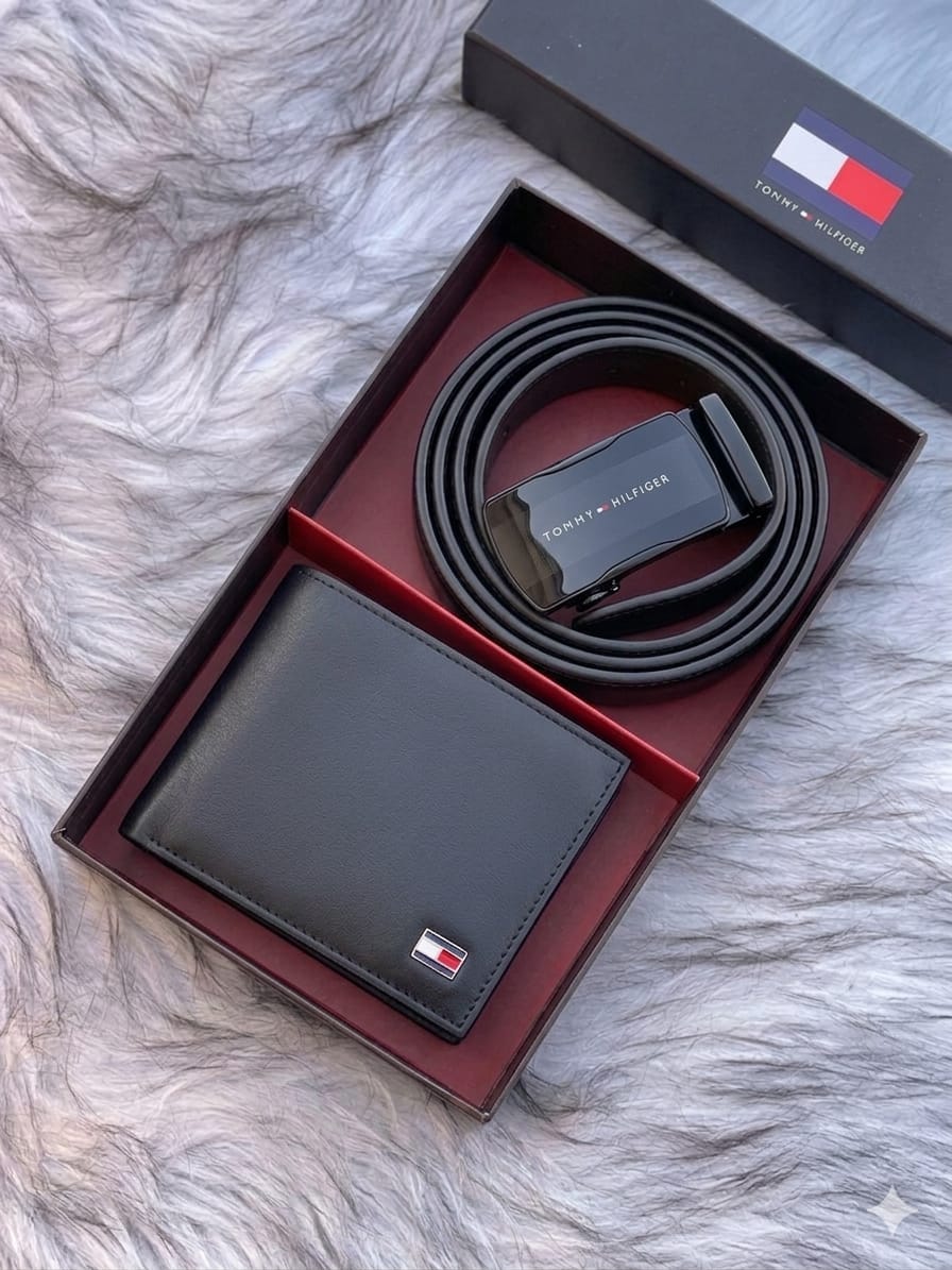 Tommy Hilfiger Belt & Wallet Box Set - Black #7