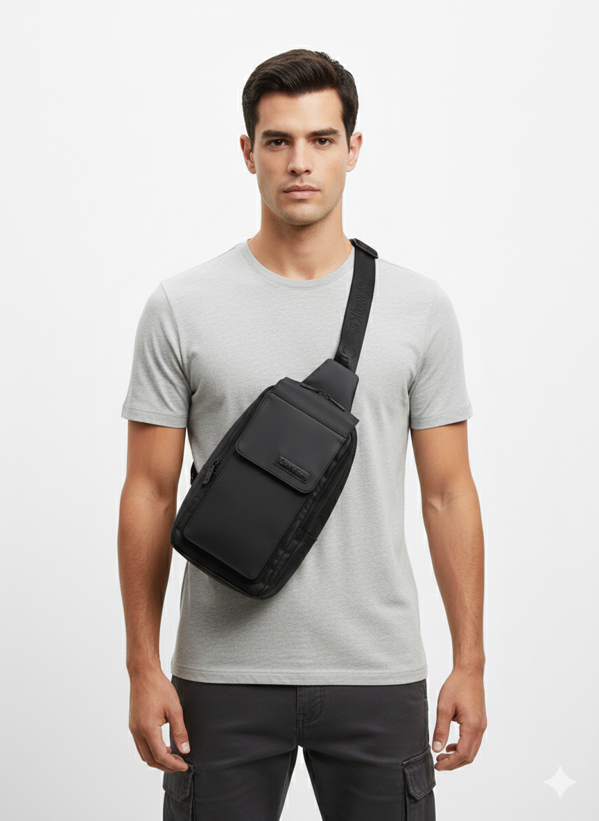 Calvin Klein Black Crossbody Bag for Men – Model #193