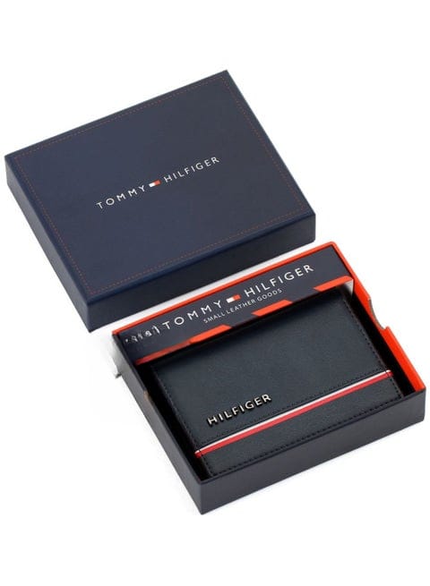 TH Navy Leather Wallet For Men #210