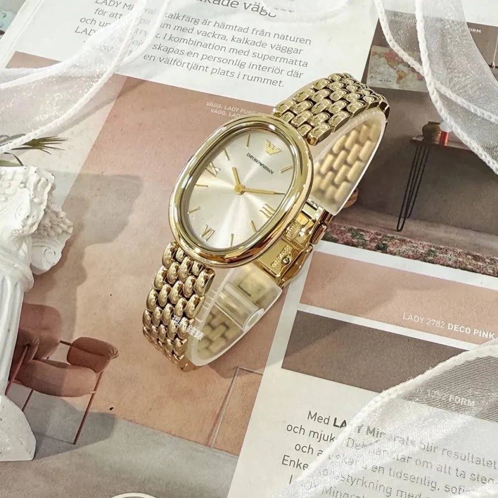 Emporio Armani Ladies' Two-Tone Gold Watch | Model AR11707