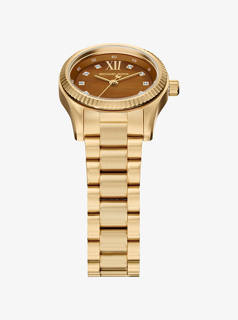 Michael Kors Lennox Gold-Tone Tiger’s Eye | Model MK7578