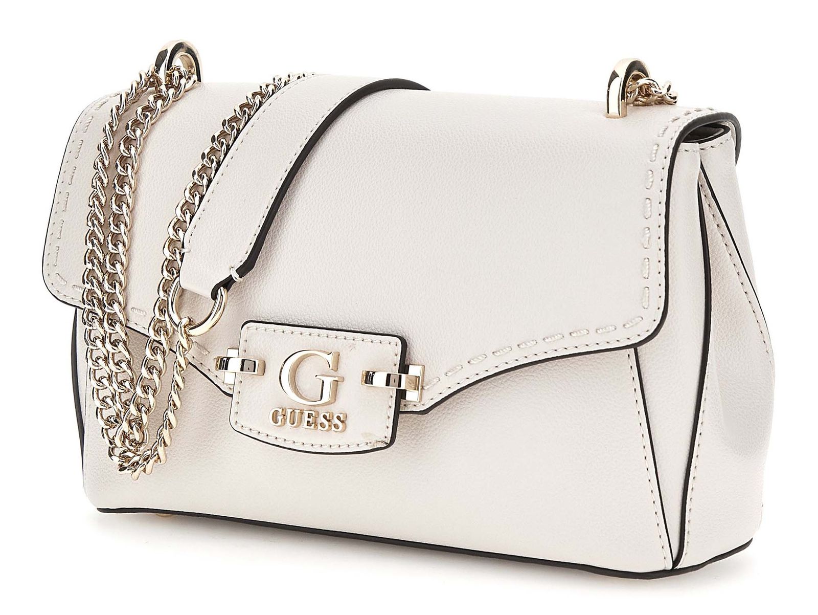 Guess Pearl White Classic Chain Bag #180