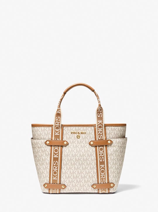 MICHAEL KORS Pratt Small Logo Messenger Bag - Vanilla #04